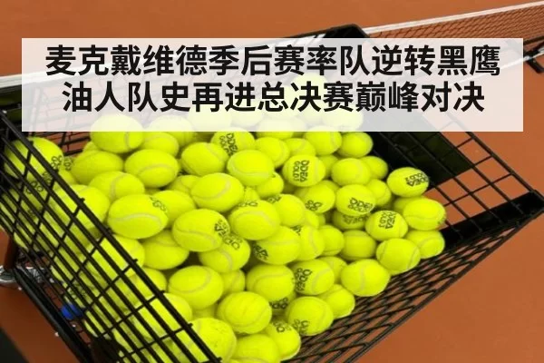 麦克戴维德季后赛率队逆转黑鹰油人队史再进总决赛巅峰对决